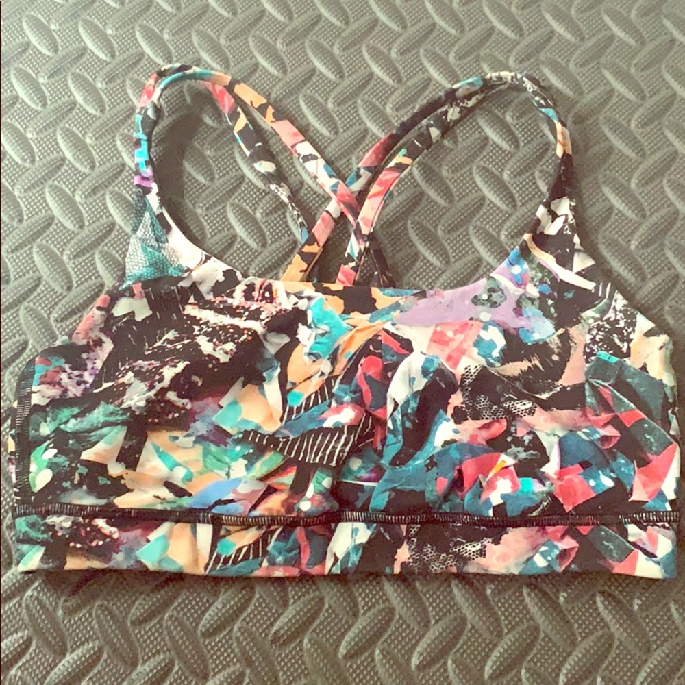 Lululemon multi colored sports bra